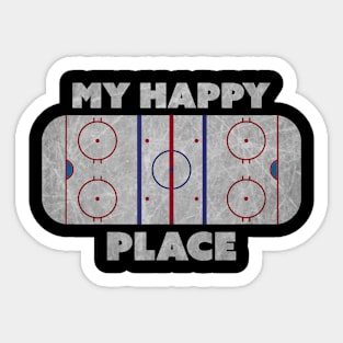 My Happy Place  Hockey, Figure & Speed Skating Rink Sticker